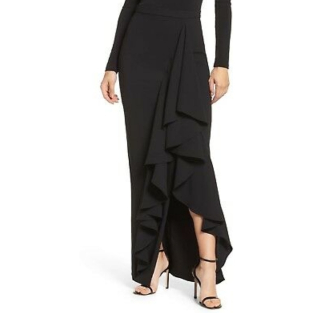 NWT Eliza J Ruffle Maxi Skirt